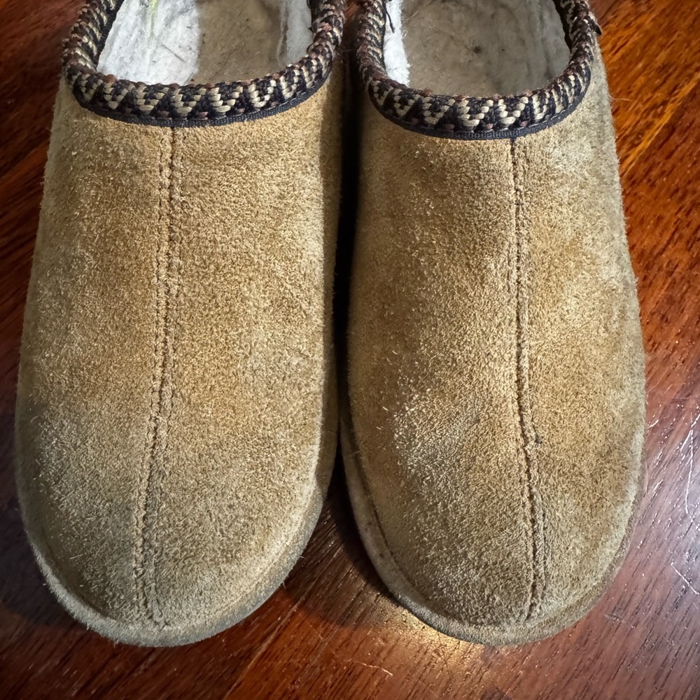 BearPaw Camel Suede Slip-Ons - Picture 2 of 5